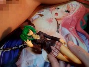 ルーズソックスブレザーギャル美少女フィギュアにぶっかけ顔発射オナニー【一騎当千呂布奉先】 13/16