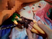 ルーズソックスブレザーギャル美少女フィギュアにぶっかけ顔発射オナニー【一騎当千呂布奉先】 14/16