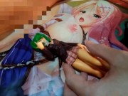 ルーズソックスブレザーギャル美少女フィギュアにぶっかけ顔発射オナニー【一騎当千呂布奉先】 15/16