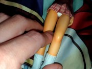 ルーズソックスブレザーギャル美少女フィギュアにぶっかけ顔発射オナニー【一騎当千呂布奉先】 3/16