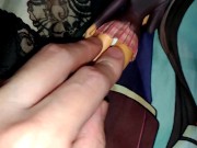 ルーズソックスブレザーギャル美少女フィギュアにぶっかけ顔発射オナニー【一騎当千呂布奉先】 4/16