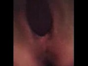 Sexy wet pussy Squirting on toy as it drips down her ass  16/16