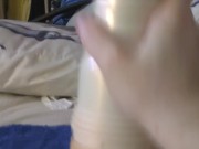 Fleshlight To Handjob Cumshot 9/16