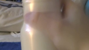 Fleshlight To Handjob Cumshot