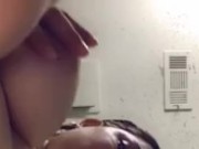 POV chubby white slut sits on your face with creamy pussy 1/16