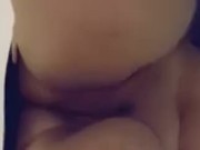POV chubby white slut sits on your face with creamy pussy 7/16