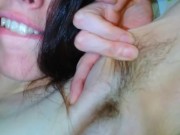 Hairy Armpit Pubic Hair Smelly Pit Fetish Slut PinkMoonLust Fires Her Camerawoman Bad Camera work ha 13/16