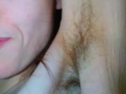 Hairy Armpit Pubic Hair Smelly Pit Fetish Slut PinkMoonLust Fires Her Camerawoman Bad Camera work ha 9/16
