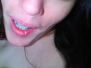 PinkMoonLust on her Knees Stuttering Dirty Talk Hairy Crazy Dirty Desperate Slut Spread Open Giggle 4/16