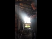 POV Femdom whipping slave in pig barn 14/16