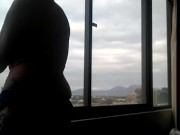 Las Vegas Slut teases at window 11/16