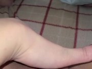 horny white girl pumps clit and fingers herself with squirting orgasm multiple times  8/16