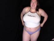 Melonie Kares tries on three Panties 1 13/16