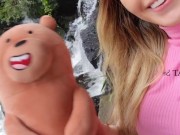 Ursinho na Cachoeira... ele me viu brincando com meu macho... onlyfans: bolivianamimi  16/16