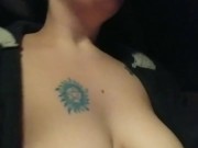 Driving around NAKED and playing with my pussy!! Almost caught! 9/16