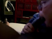 Quick Blow Jog with Surprise cum in mouth 3/16