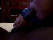 Quick Blow Jog with Surprise cum in mouth 7/16