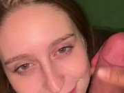 Laney Grey late night romantic outdoor public blowjob baby 14/16