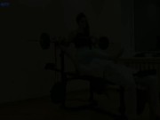 Red Head Mistress Sofi In Blue Leggings Face Sitting and Ass Worship Femdom In GYM [PREVIEW] 8/16