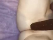 Teen girlfriend fucks Jason Luv dildo again 16/16