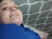 Thick white girl shoots milk shows off huge tits 1/16