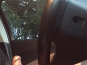 Willie playing with his cock in an Atlanta parking lot