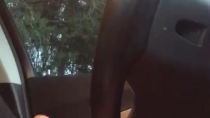 Willie playing with his cock in an Atlanta parking lot