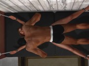 BDSM: Pantyhose Bondage on the Couch 13/16