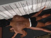 BDSM: Pantyhose Bondage on the Couch 15/16