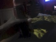 Beating the meat. 7/16