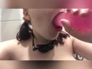 Lonely Teen Gags On Pink Dildo OnlyFans Sneak peak 7/16