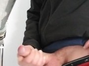 Johnholmesjunior caught AT 2:18 shooting his load in busy vancouver bathroom 13/16