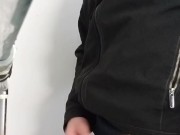 Johnholmesjunior caught AT 2:18 shooting his load in busy vancouver bathroom 4/16