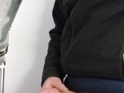 Johnholmesjunior caught AT 2:18 shooting his load in busy vancouver bathroom 8/16