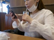 身長155cm Kカップで顔もS級超可愛い娘⑥天真爛漫なてんしちゃんと久々のデート　透け透けシャツニコニコ笑顔で　いつも通りの絶品の車内キス・フェラ・手コキ 2/16