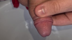 19 uncut soft cock foreskin play