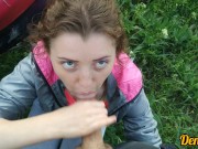 прекрасный миньет от миленькой школьницы на улице возле мотоцикла всё личико залито спермой 10/16