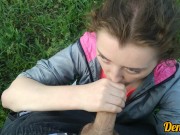 прекрасный миньет от миленькой школьницы на улице возле мотоцикла всё личико залито спермой 3/16