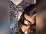 When the money for the rent is spent*sexy nerdy bbw sucking, getting eaten and pounded by landlord* 3/16