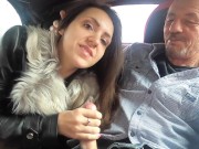 Close Up Car Blowjob Queen Mona Sucks Candy Man's Big Hard Cock In Her Car 8/16