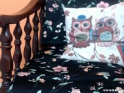 Close up Sexy black lingerie, beautiful latina with big tits masturbates until she cums 9/16