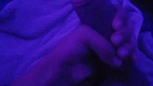 Masturbation leads to cum on other side of room