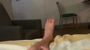 Tranny POV Purple and Green Nails