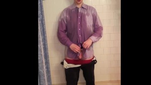 Pissing & Cumming in Dress Clothes