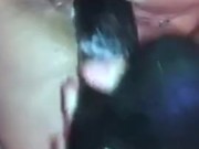 Huge dildo in pussy