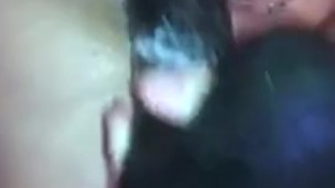 Huge dildo in pussy