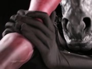 Furry ponyplay horse girl masturbating huge horsecock 15/16