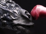 Furry ponyplay horse girl masturbating huge horsecock 16/16