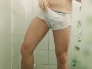 Mrgreycwb no banho com cueca branca 15/16