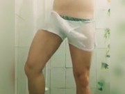 Mrgreycwb no banho com cueca branca 7/16